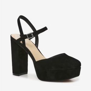 Vince Camuto platform suede mary janes - worn once!